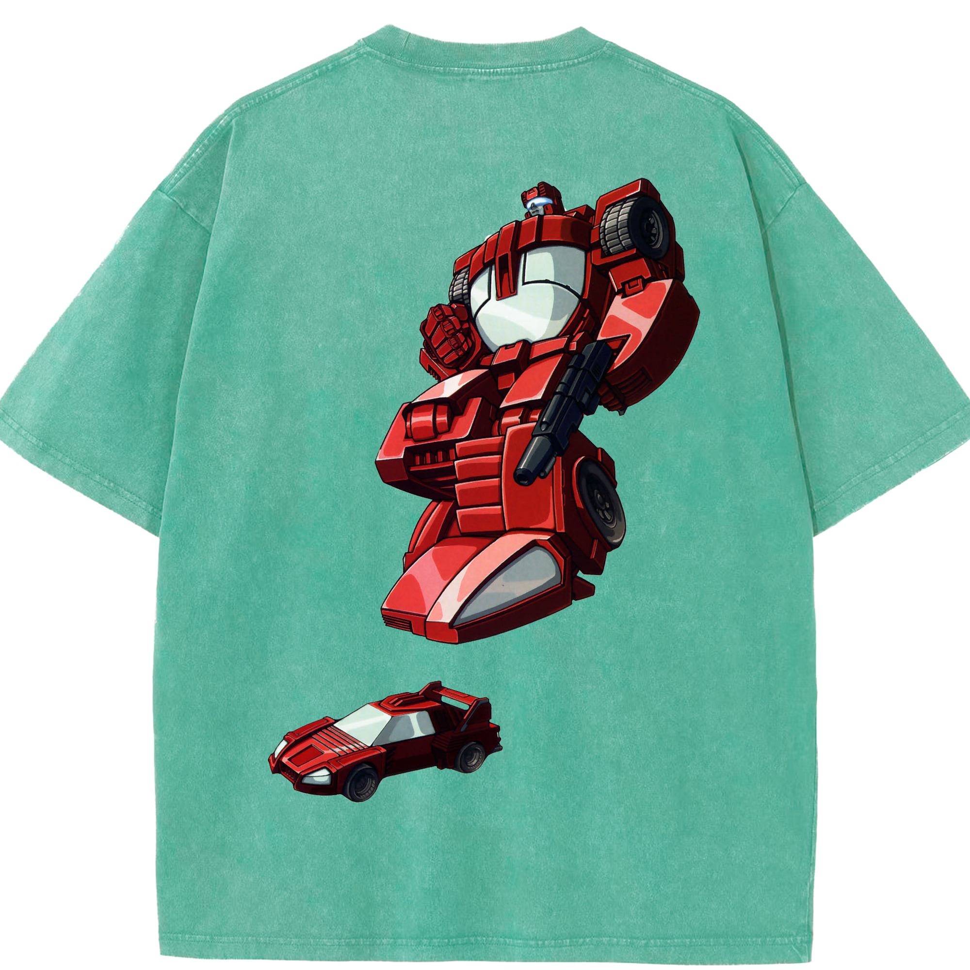 （画像用）  綿100% ヴィンテージ風 半袖Tシャツ（背面プリント）